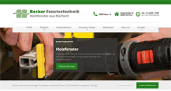 Desktop Screenshot of becker-fenstertechnik.de